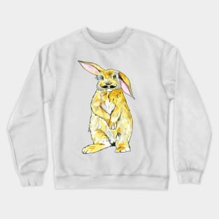 Rabbit with moustache Crewneck Sweatshirt